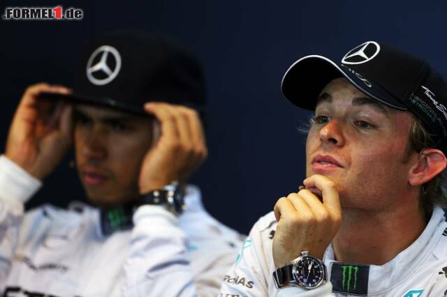Foto zur News: Neuer Ärger zwischen den beiden: Lewis Hamilton und Nico Rosberg