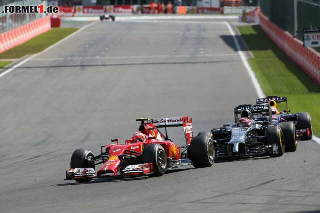 Foto zur News: Kimi Räikkönen konnte seine Konkurrenten in Spa dieses Mal in Schach halten