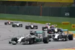 Foto zur News: Lewis Hamilton (Mercedes) und Nico Rosberg (Mercedes)