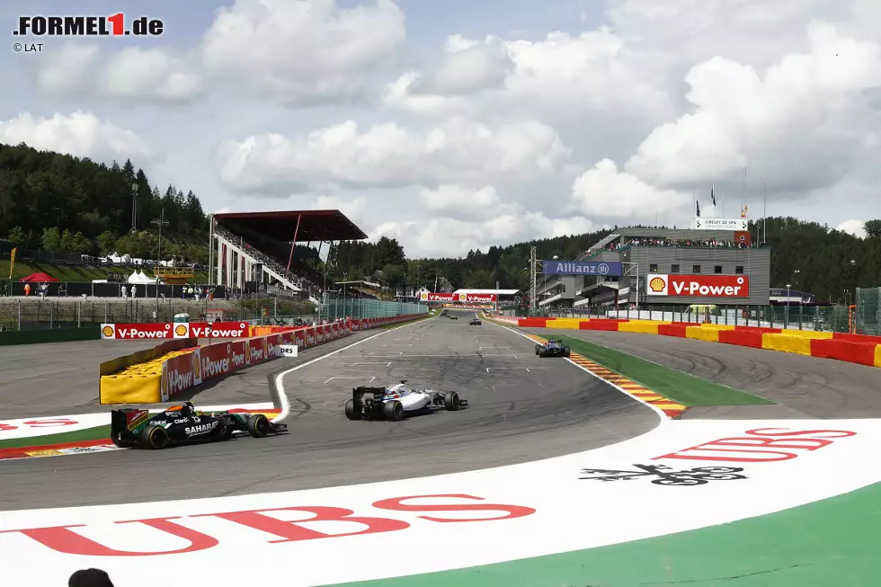 Foto zur News: Felipe Massa (Williams) und Nico Hülkenberg (Force India)