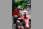 Foto zur News: Das Auto von Fernando Alonso (Ferrari) nach dem Ausfall