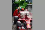 Foto zur News: Das Auto von Fernando Alonso (Ferrari) nach dem Ausfall