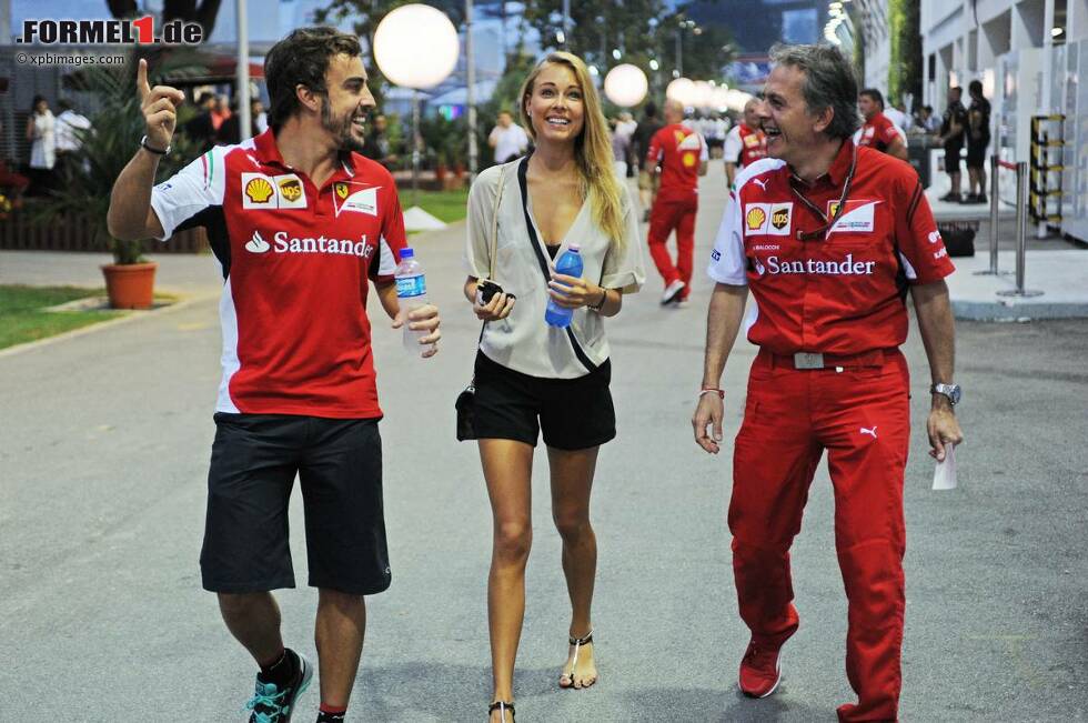 Foto zur News: Fernando Alonso (Ferrari) mit Freundin Dascha Kapustina