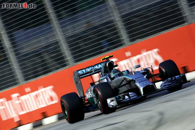 Foto zur News: Nico Rosberg fluchte in den Funk, als er das Ergebnis erfuhr - 0,007 Rückstand auf den Teamkollegen.