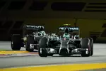 Foto zur News: Nico Rosberg (Mercedes) und Lewis Hamilton (Mercedes)