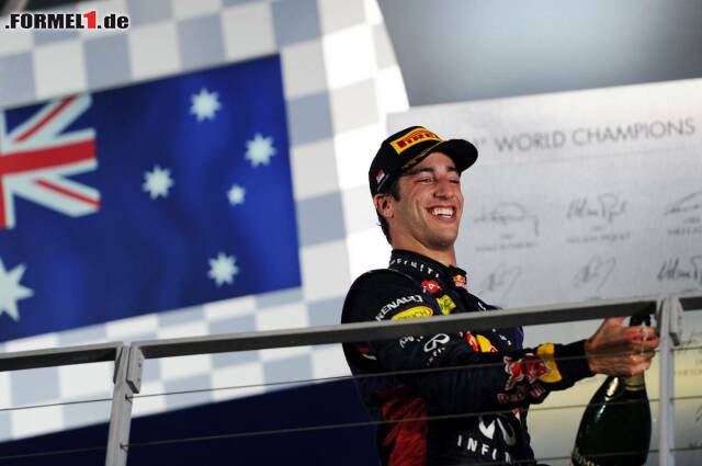 Foto zur News: Erlösung für Daniel Ricciardo: Sein Renault-Antrieb hielt bis zum Ende durch.