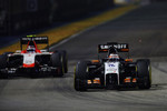 Foto zur News: Nico Hülkenberg (Force India) und Max Chilton (Marussia)