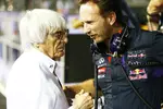 Foto zur News: Bernie Ecclestone und Christian Horner