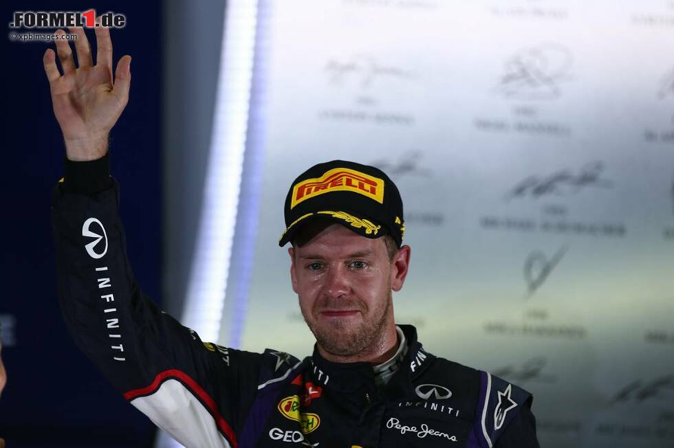 Foto zur News: Gezeichnet von der Anstrengung: Sebastian Vettel nach dem Rennen