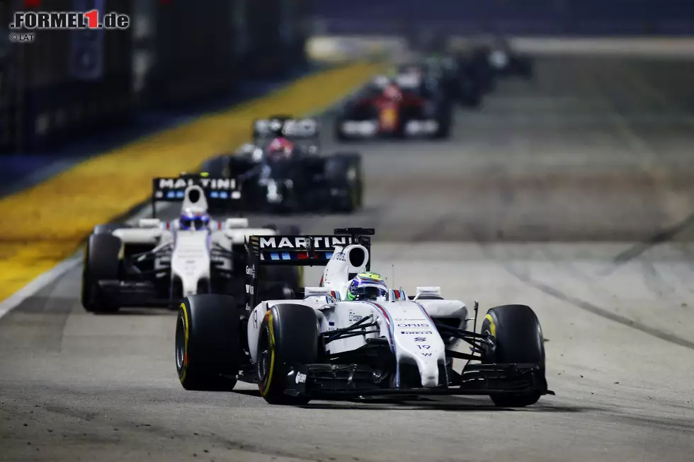 Foto zur News: Felipe Massa (Williams) und Valtteri Bottas (Williams)