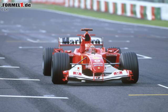 Foto zur News: Michael Schumacher gewinnt mit dem Ferrari F2004 seinen siebten WM-Titel