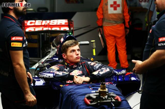 Foto zur News: Max Verstappen hat sein Debüt am Formel-1-Rennwochenende hinter sich