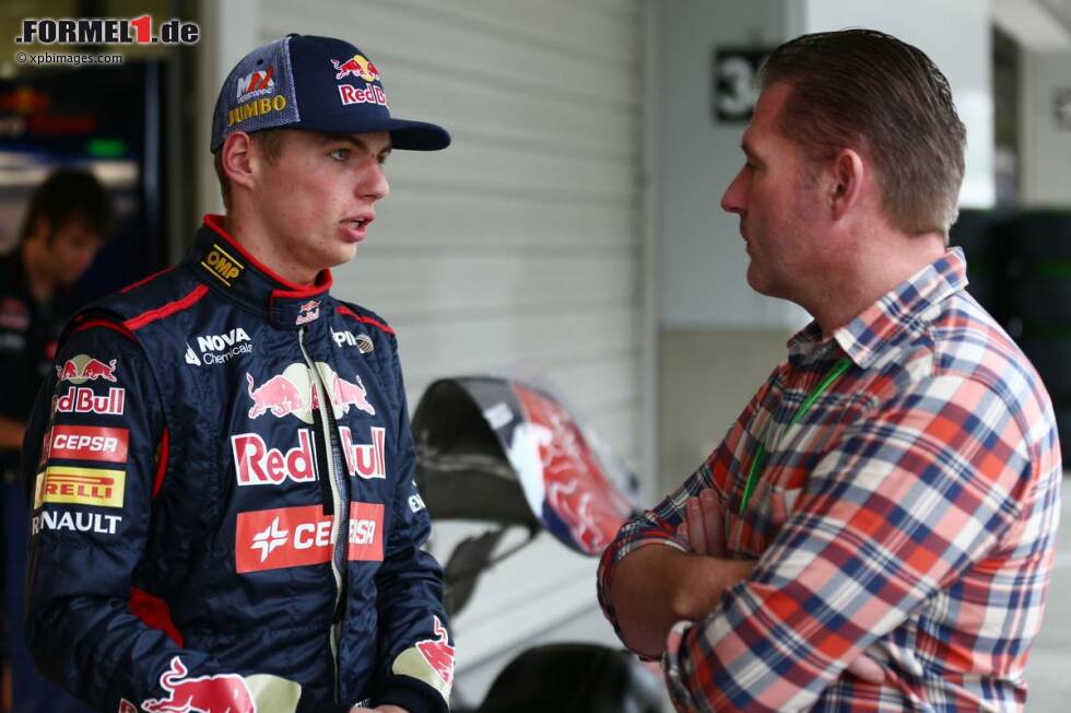 Foto zur News: Max Verstappen (Toro Rosso) und Jos Verstappen