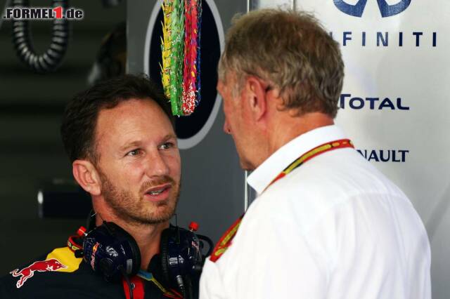 Foto zur News: Christian Horner und Helmut Marko haben am Freitagabend mit Vettel gesprochen