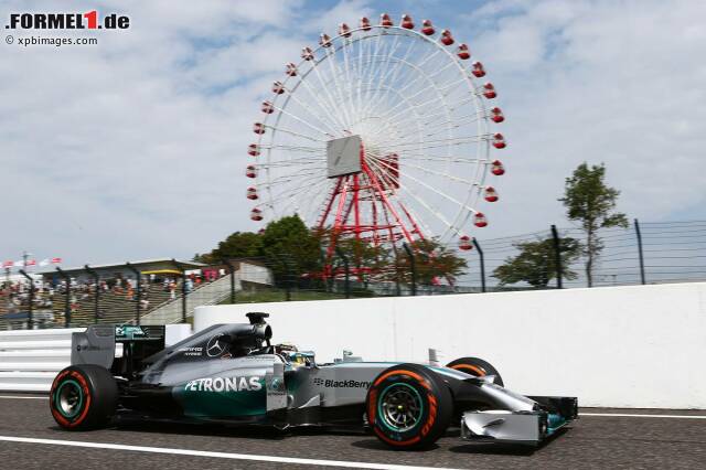 Foto zur News: Lewis Hamilton hatte am Nachmittag in Suzuka die Nase vorn, am Vormittag war es noch...