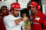 Foto zur News: Fernando Alonso (Ferrari) und Marc Gene