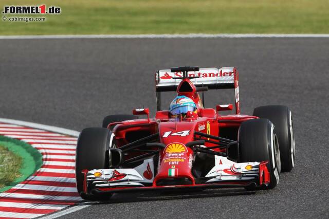 Foto zur News: Fernando Alonso ist in Suzuka erster Verfolger von Mercedes und Williams
