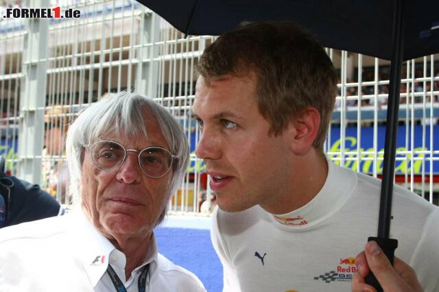 Foto zur News: Bernie Ecclestone und Sebastian Vettel verstanden sich vor einiger Zeit sehr gut