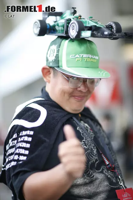 Foto zur News: Ein Fan von Kamui Kobayashi (Caterham)