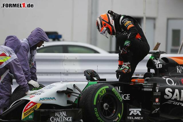 Foto zur News: Nico Hülkenberg musste in der letzten Runde sein Auto abstellen, durch den Abbruch konnte er seine Position behalten