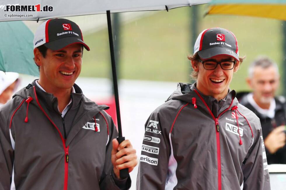 Foto zur News: Adrian Sutil (Sauber) und Esteban Gutierrez (Sauber)
