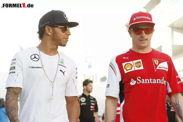 Lewis Hamilton und Kimi Räikkönen Foto zur News: Lewis Hamilton und Kimi Räikkönen