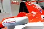 Foto zur News: Das Auto von Jules Bianchi (Marussia) wird das Wochenende über in der Box bleiben