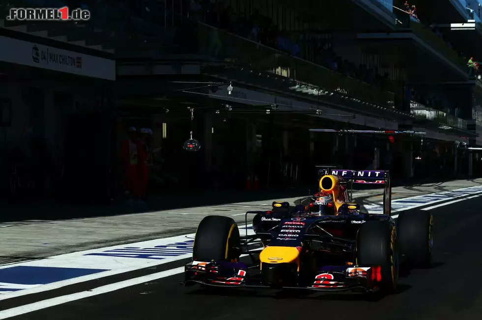 Foto zur News: Sebastian Vettel war weder auf den Geraden noch in den Kurven schnell
