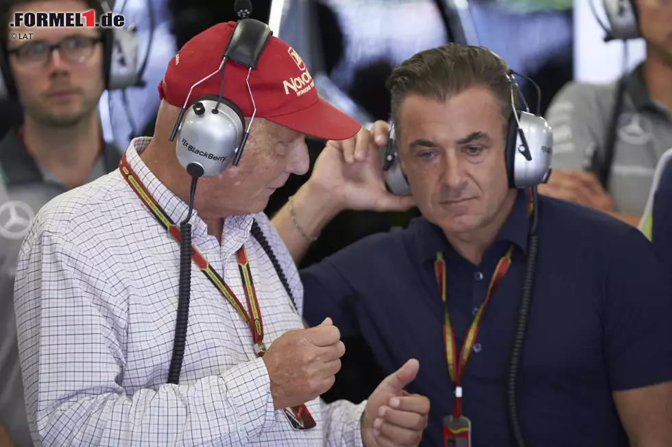 Foto zur News: Niki Lauda und Jean Alesi