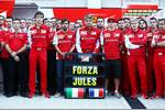 Foto zur News: Fernando Alonso (Ferrari), Marco Mattiacci, Jules Bianchi (Marussia) und Kimi Räikkönen (Ferrari)