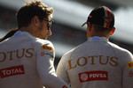 Foto zur News: Romain Grosjean (Lotus) und Pastor Maldonado (Lotus)