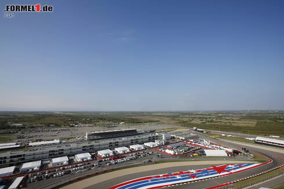 Foto zur News: Blick aus der Vogelperspektive über den Circuit of The Americas