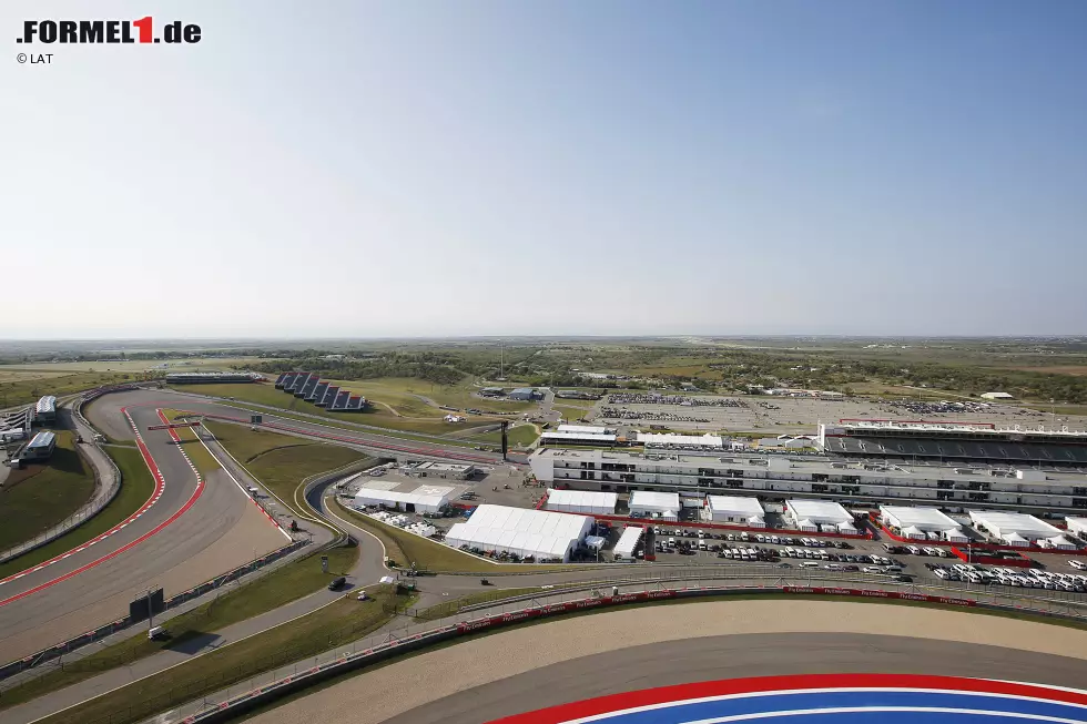 Foto zur News: Blick aus der Vogelperspektive über den Circuit of The Americas