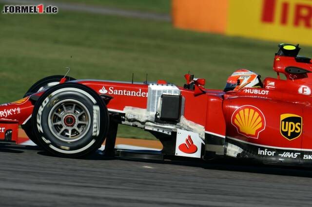 Foto zur News: An Kimi Räikkönens Auto war am Freitag eine große Messeinrichtung montiert, die Luftströmungen aufzeichnete.