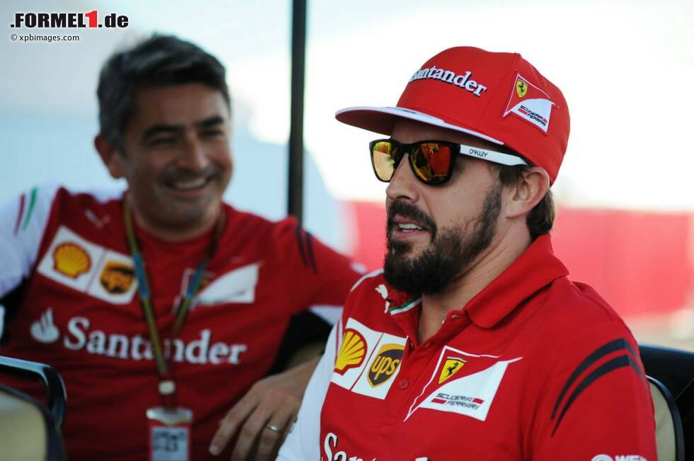 Foto zur News: Marco Mattiacci und Fernando Alonso (Ferrari)