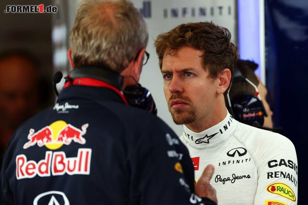 Foto zur News: Sebastian Vettel und Helmut Marko (Infiniti Red Bull Racing)
