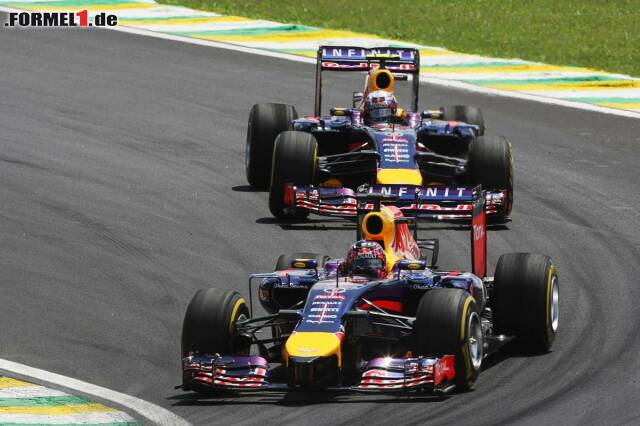 Foto zur News: Sebastien Vettel wurde in Sao Paulo Fünfter, Daniel Ricciardo fiel aus
