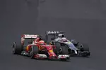 Gallerie: Kimi Räikkönen (Ferrari) und Jenson Button (McLaren)