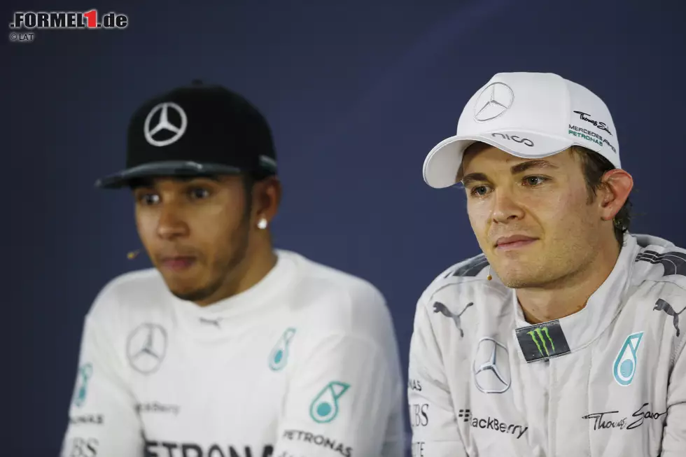 Foto zur News: Nico Rosberg (Mercedes) und Lewis Hamilton (Mercedes)