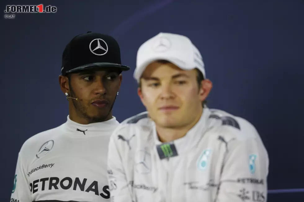 Foto zur News: Nico Rosberg (Mercedes) und Lewis Hamilton (Mercedes)