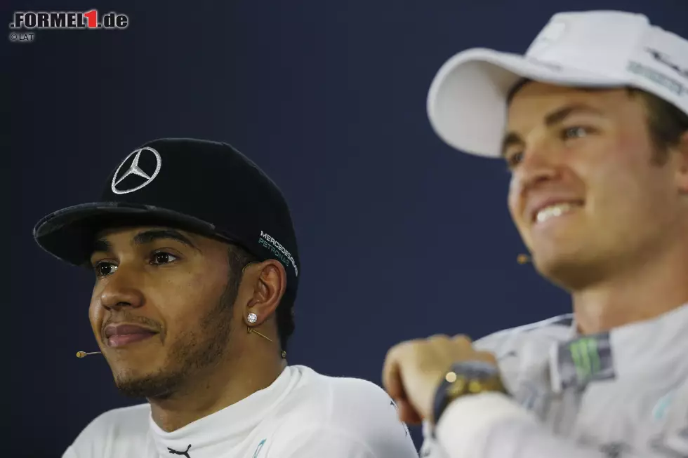 Foto zur News: Nico Rosberg (Mercedes) und Lewis Hamilton (Mercedes)