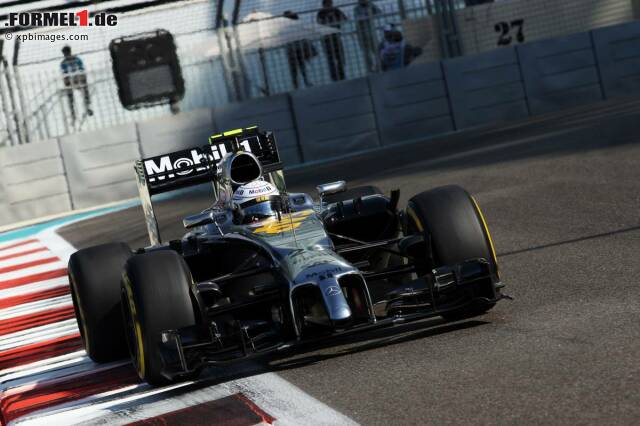 Foto zur News: "Best of the rest" war diesmal Kevin Magnussen im McLaren. Dem Dänen fehlten allerdings bereits 0,782 Sekunden auf den Bestwert