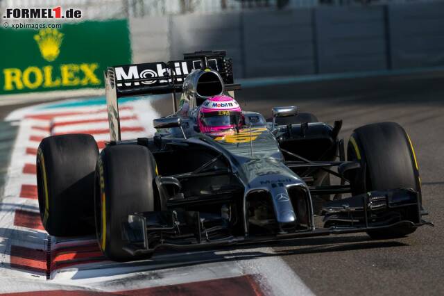 Foto zur News: Jenson Button musste sich in Abu Dhabi mit Startplatz acht zufrieden geben