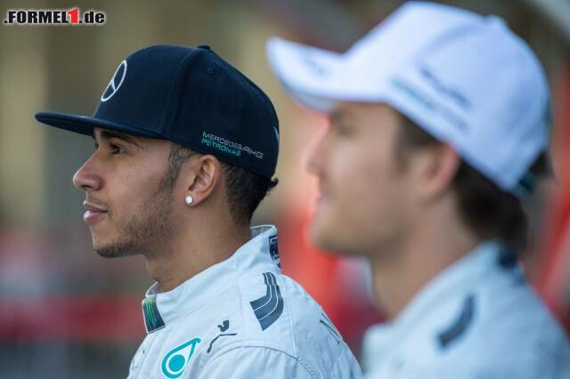 Foto zur News: Lewis Hamilton und Nico Rosberg, ein Duo mit Konfliktpotenzial