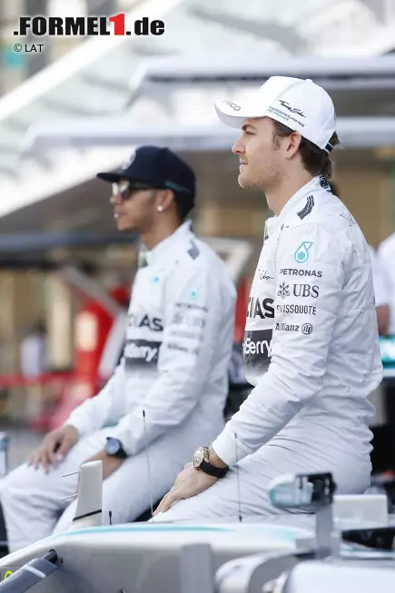 Foto zur News: Lewis Hamilton (Mercedes) und Nico Rosberg (Mercedes)