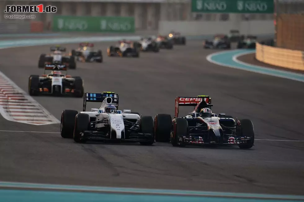 Foto zur News: Valtteri Bottas (Williams) und Daniil Kwjat (Toro Rosso)