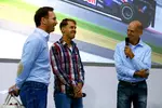 Foto zur News: Christian Horner, Sebastian Vettel und Adrian Newey