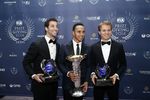 Gallerie: Daniel Ricciardo (Red Bull), Lewis Hamilton und Nico Rosberg (Mercedes)