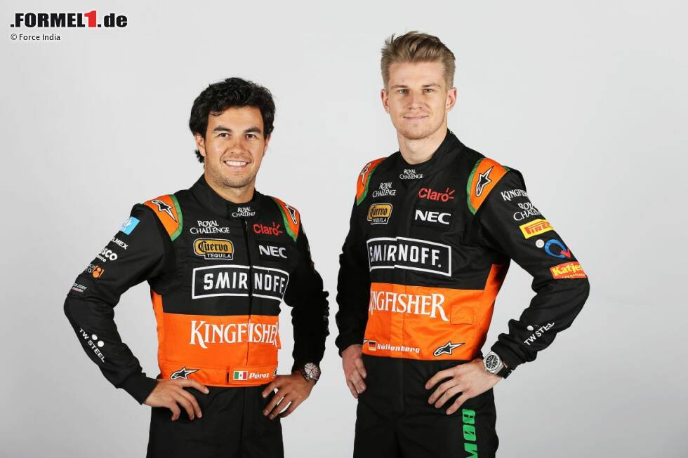 Foto zur News: Sergio Perez und Nico Hülkenberg