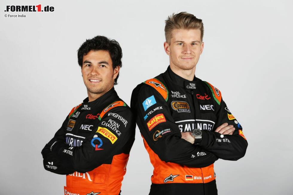 Foto zur News: Sergio Perez und Nico Hülkenberg